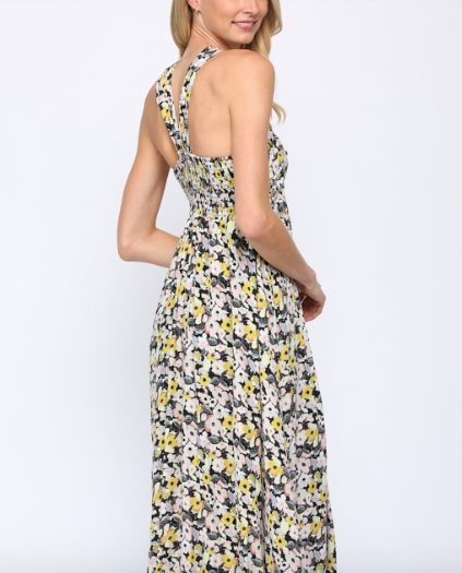 Garden of Eden Twisted Halter Neck Maxi Dress – Look A Likes