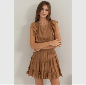 Ruffled Mini Dress