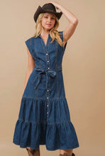 Denim Belted Dress