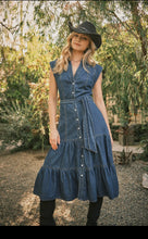 Denim Belted Dress