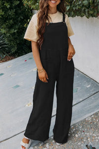 Little Black Gauze Jumpsuit