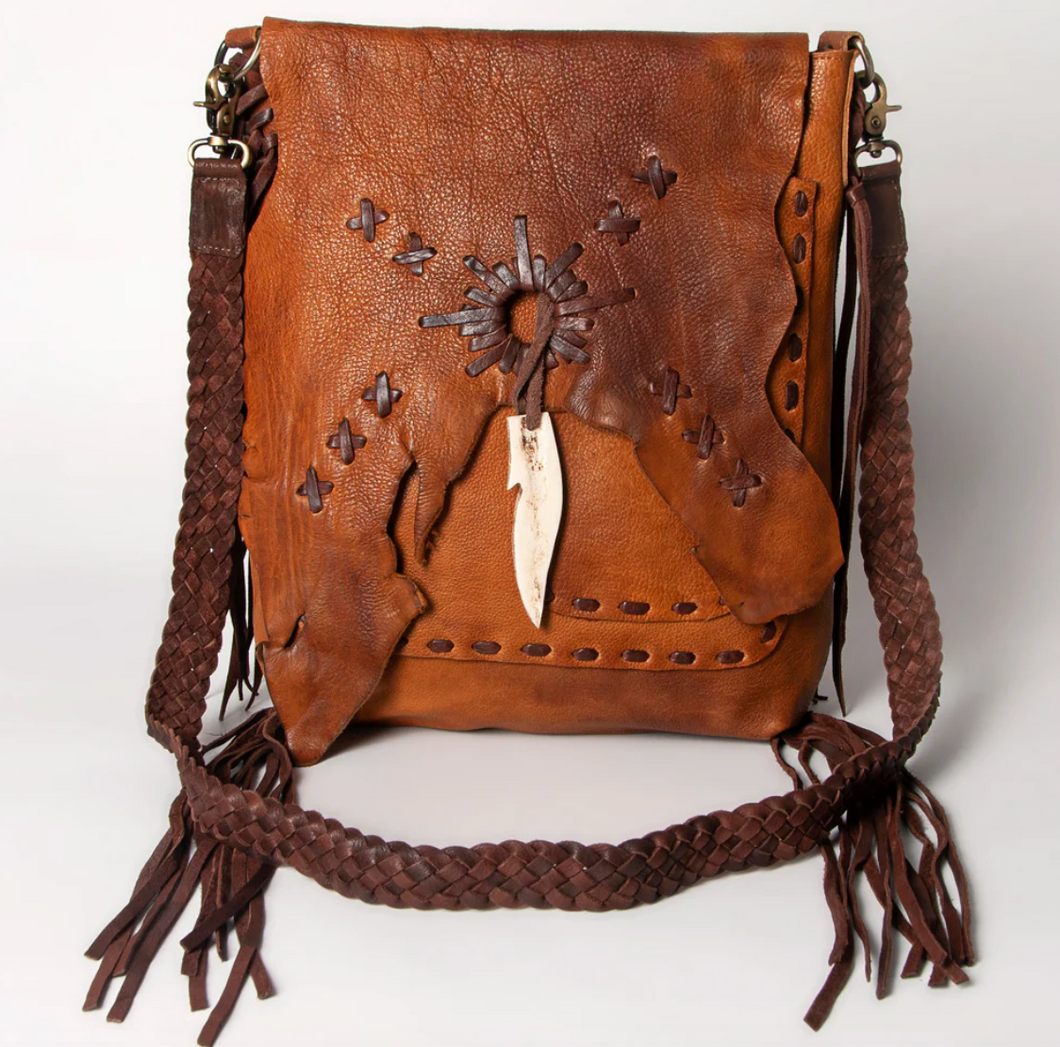 Conceal and Carry Leather Western Handbag