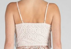 Cropped Sequin Tank Top
