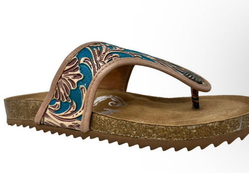 Tooled Burk Style Sandals