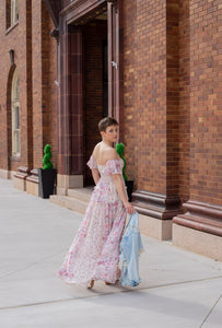 Easy Breezy Paisley Off the Shoulder Maxi Dress