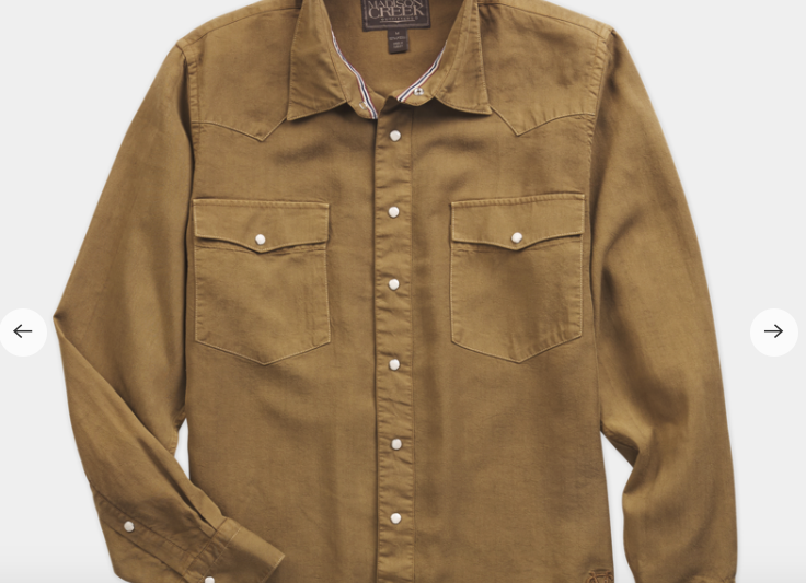 American West Pearl Snap Shirt in Camel