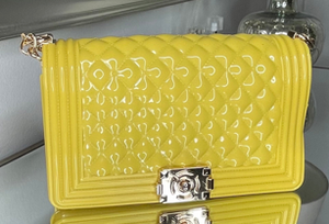 Sunshine Yellow Quilted Jelly Boy Bag