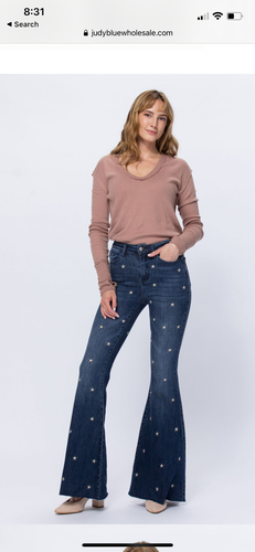 Starry Starry Night Flared Jeans