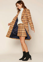 Perfectly Plaid Overcoat in Camel